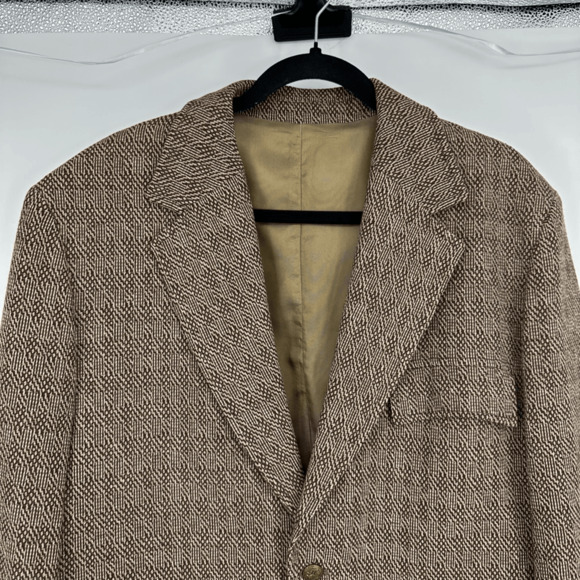 Vintage Pendleton Mens Sport Coat 46R Wool Brown Preppy Old Money Classic - Picture 2 of 14